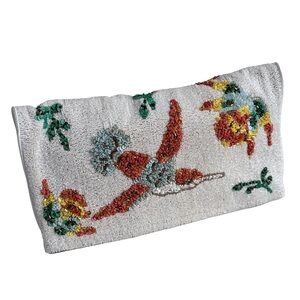 Alice + Olivia Hand-Beaded Hummingbird Clutch – Statement Wedding/Event Bag